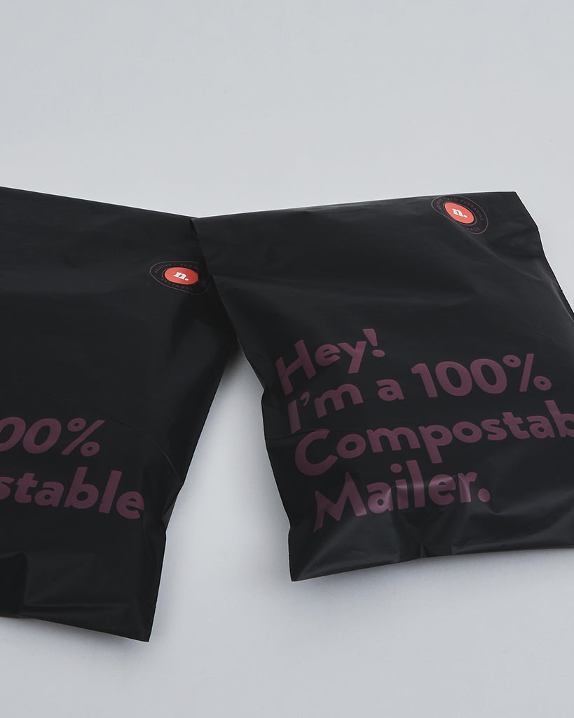 NIDRA - Packaging: We only use 100% compostable shipping mailers