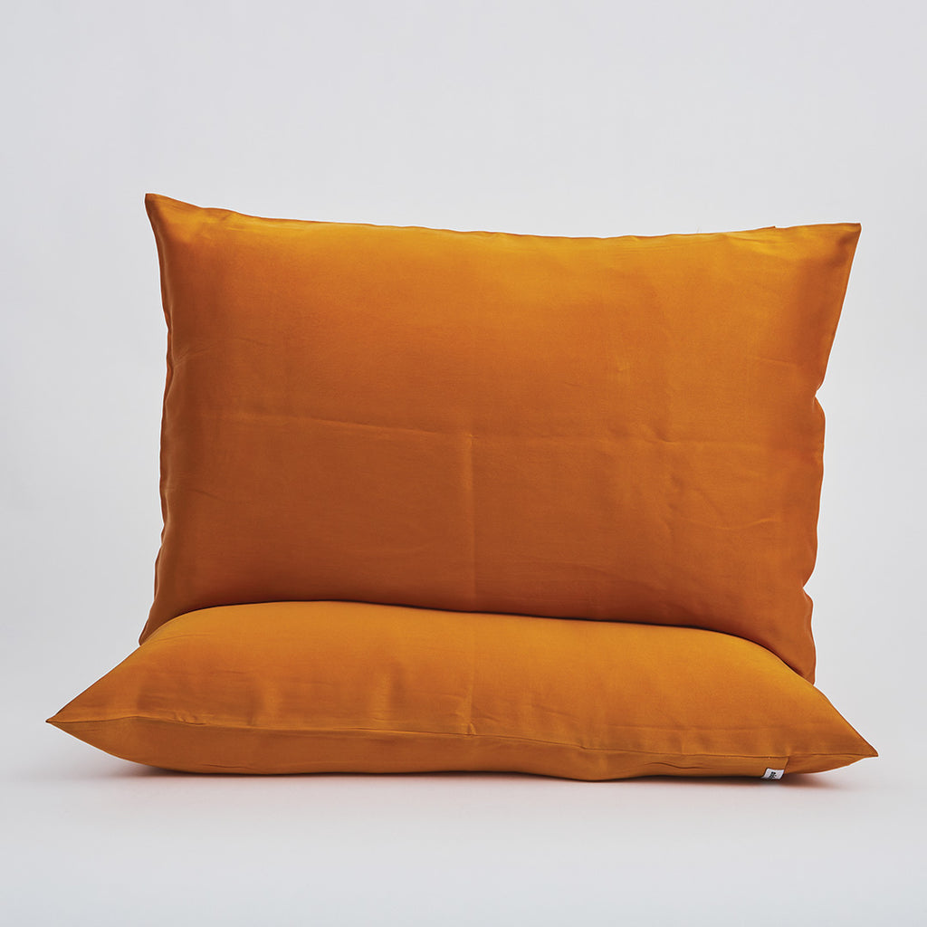 NIDRA Terracotta Dreamin' Face Saver Organic Silk Pillowcase